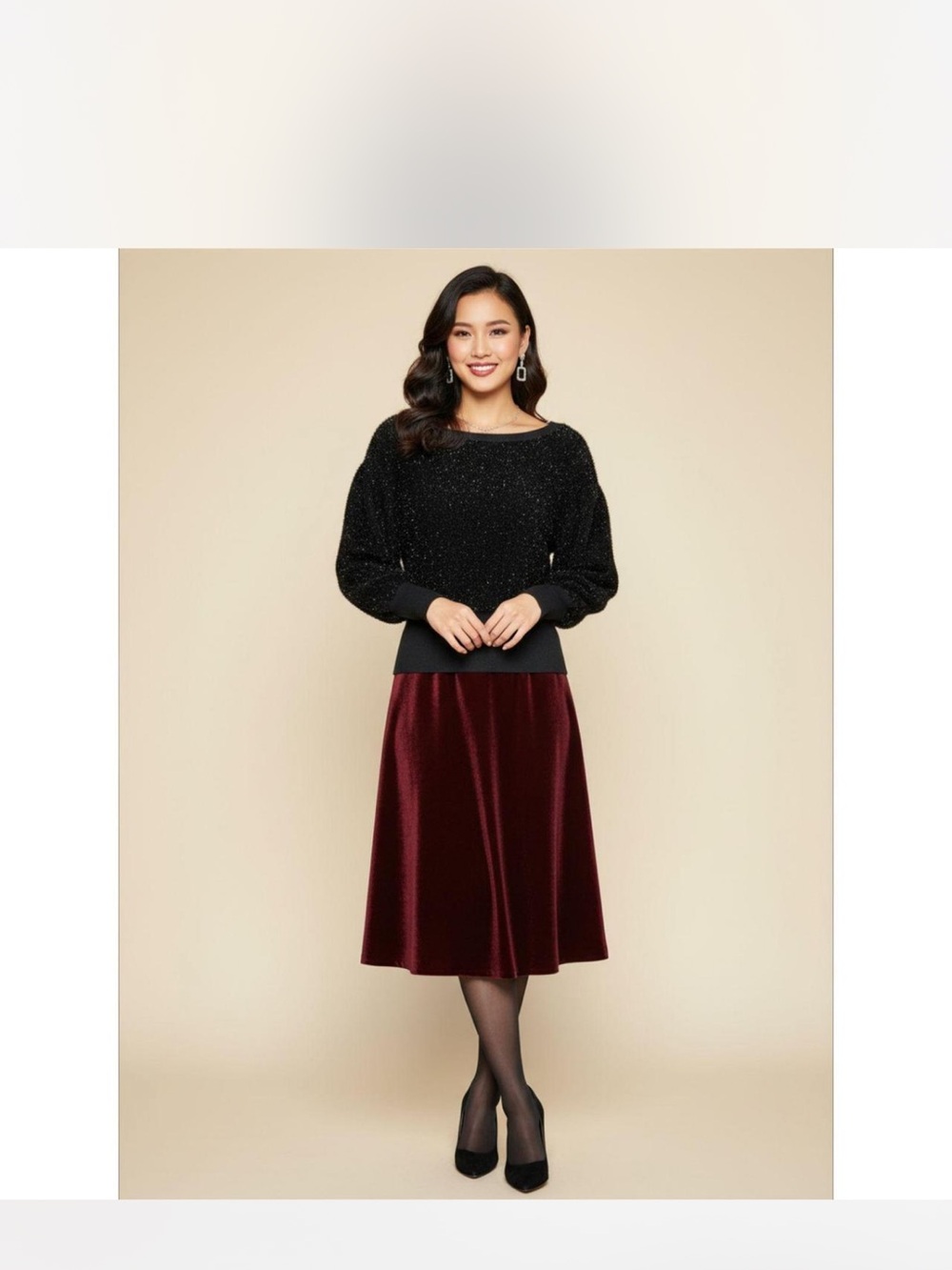 Women's Maeve Petite XL NWT holiday sparkle sweater. Anthropologie